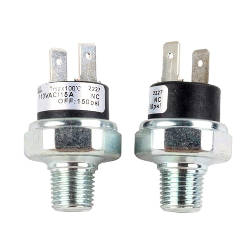 Compresseur air interrupteur de pression robuste 1/4 NPT vanne commande