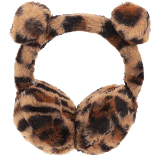 Image of VILLCASE Warm Ear Muffs Made of Polyester and Acrylic Fibers with Lovely Ears Design for Girls and Boys for Outdoor Activities and Running