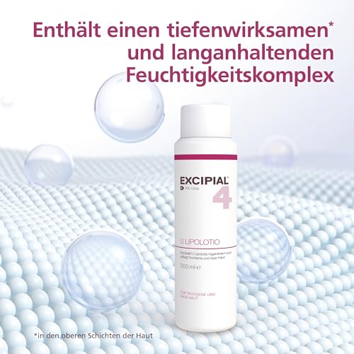 Excipial U Lipolotion 500ml, die Spezialcreme für trockene und empfindliche Haut, Die sanfte Spezialcreme für die tägliche Pflege