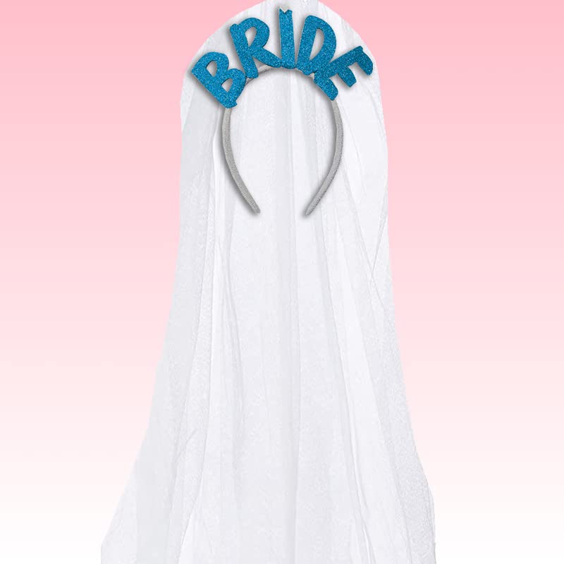 SüSLe Bebek ve Parti Bride Tüllü Taç - Mavi