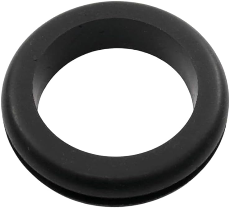 Rubber Grommet Fits 1 3/4" Hole in 1/8" Thick Panel - SBR Rubber - Has 1 1/2" Center Hole (12 Pack)