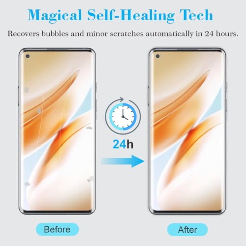 Image of SupCares TPU Anti Glare Matte Unbreakable Membrane Screen Protector for OnePlus 8 (6.55 Inch) With Easy Self Installation Kit | Fingerprint Working | Edge to Edge Coverage