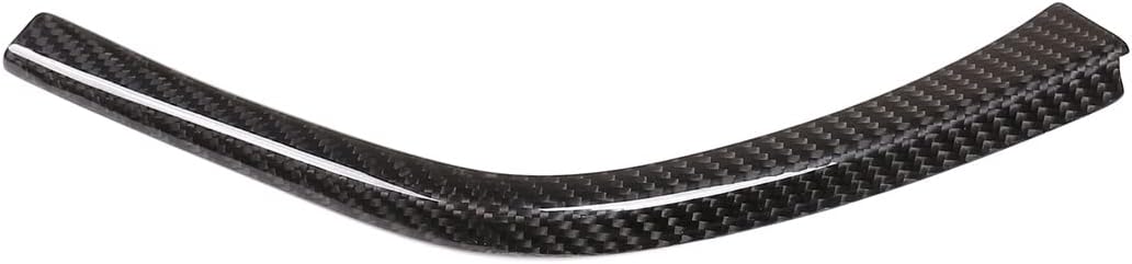 Real Carbon Fiber Interior Accessories Fit for BMW F80 F82 M3 M4 2014-2019 LHD Car Gear Shift Panel Side L Shape Trim Strips Protection Frame Cover 1 Piece Set (Carbon Fiber Black)