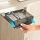 Hileyu Schublade Unter Schreibtisch selbstklebendes Popup Organizer Box zur Aufbewahrung Selbstklebende Schublade,selbstklebende Untertisch-Aufbewahrung für Handy,Stifte,Schlüssel Black