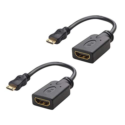 Cable Matters Mini HDMI HDMI 変換アダプタ Mini hdmi 変換 HDMI メス ミニHDMI オス 4K HDR Raspberry Pi Zero/Sony/Nikon/Canon/Fujitsuなど対応 2本セット 15cm ブラック Cable Matters Mini HDMI HDMI 変換アダプタ Mini hdmi 変換 HDMI メス ミニHDMI オス 4K HDR Raspberry Pi Zero/Sony/Nikon/Canon/Fujitsuなど対応 2本セット 15cm ブラック