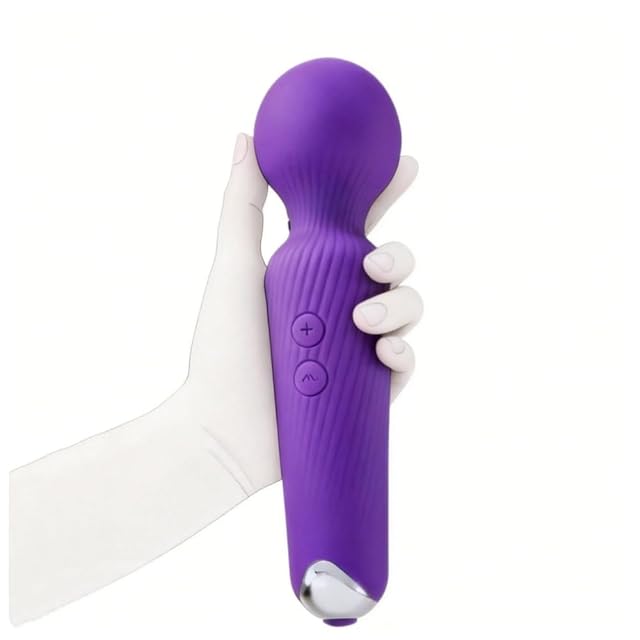 Wand Massager Vibrator for Women Vibrating Wand Sex Toy with 6 Vibrations Soft Silicone Adult Sex Toys for