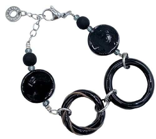 Bracelet femme en verre de Murano antique LUNGA fait main