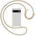Produktbild mtb more energy® Handykette kompatibel mit Google Pixel 7 Pro - beige/Gold - Smartphone Hülle zum Umhängen - Anti Shock Full TPU Case