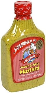 Woeber's Sandwich Pal Sweet & Spicy Mustard, Six 16-Ounce Units (96-Ounces) by Woeber's