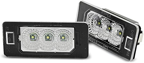 License Plate Lights LED compatible with Bmw 1 Series E82 2 Doors Coupe 2007 2008 2009 2010 2011 GV-2069 Number Plate Lights License Plate Light Rear Lamps Clear