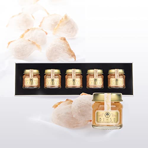 BI-SU 16 Natural Instant Birds Nest with Beet Sugar Super Food Diet 5 Bottles 28g each Japan Celebrity Highly Recommend Rich Siliac Acid, Glyco-nutrients