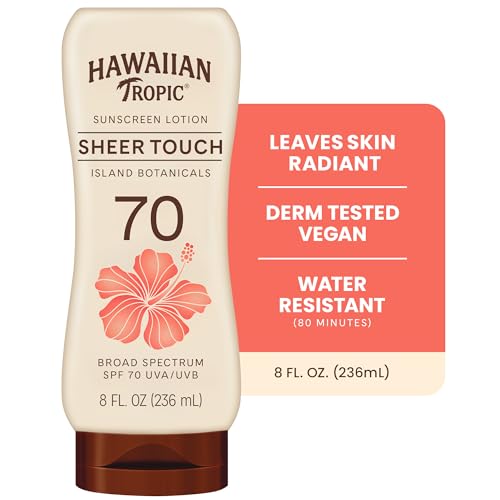 Image of Hawaiian Tropic Sheer Touch SPF 70 Sunscreen Lotion, 8 Fl Oz