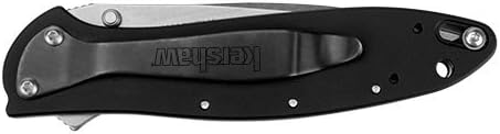 Kershaw Leek Stonewashed Custom Laser Engraved Knife 1660SWBLK