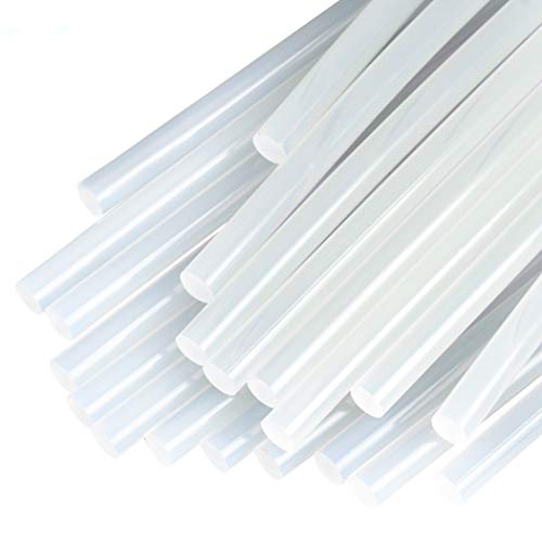 Glue Sticks, (Huge Bulk Pack of 100) Hot Melt Glue Sticks Mini Size Crystal Clear Glue Stick Thermoplastic Resin Glue for Ceramics, Plastics?Handicraft and Flower (0.28inx7.9in)