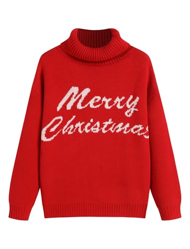 Image of ZAFUL Flower Crochet Turtleneck Sweater for Women Pullover Puff Long Sleeve Boho Knit Sweaters Trendy Knitwear Tops