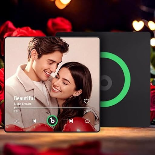 Imán de Refrigerador con Música Personalizado Reproductor de Música con Foto Portada Álbum Puede Reproducir Imán Personalizable para Nevera Parejas Decoración del Hogar Amantes de la Música | Ya disponible en tu tienda friki favorita! En mundofriki.es!