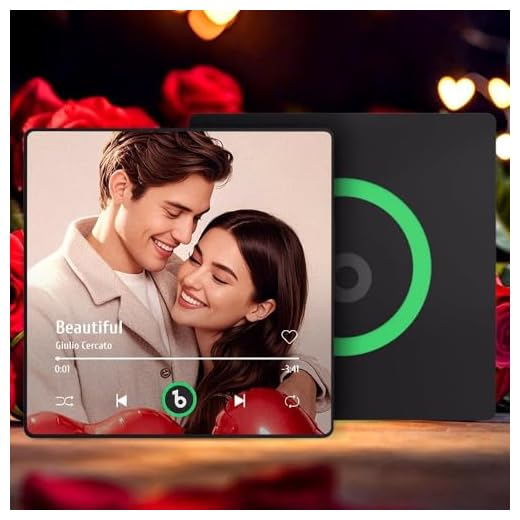 Magnete da Frigorifero con Foto Musicale Personalizzato Spotify Lettore Musicale con Album Personalizzabile per il Frigorifero Natale San Regalo Natale Perfetto Coppie Festa della Mamma Idee Regalo