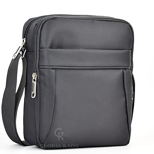 Gloria Kaos Bolso Bolso Hombre Bandolera Ajustable Tejido Multibolsillos 88044 Negro, Negro
