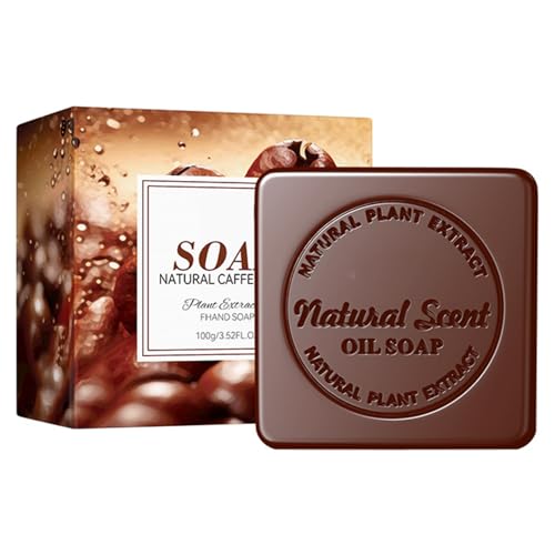 TiaoBug Gentle Handmade Soap Bar for All Skin Types Daily Moisturizing Bath & Shower Soap Coffee One Size