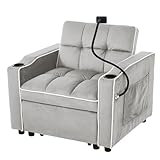 Dossier inclinable sur 3 positions : Le dossier inclinable du canapé-lit offre 3 angles différents (110°, 140° et 180°) pour s'adapter à vos préférences et vous permettre de trouver la position la plus confortable. Confortable en position assise, allongée ou couchée, il est parfait pour regarder la télévision, lire ou faire une sieste.