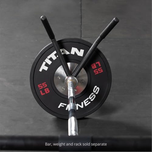Image of Titan T Bar Row Attachment Landmine Handle, Barbell Attachment for Full Body Workout, Home Gym, 50mm, Black