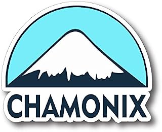 BOLDERGRAPHX Chamonix France 2 Pack 4 inch Decal for Bumpers Laptops ect.