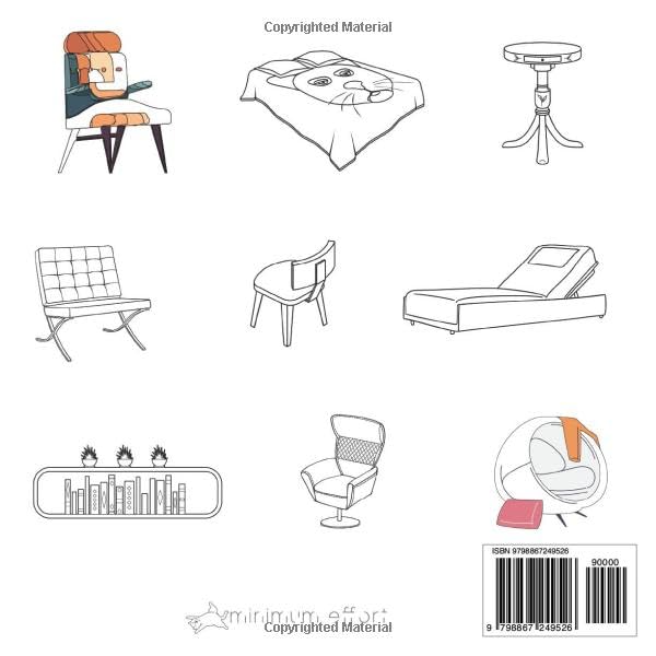 FURNITÜR | Easy Furniture & Home Decor Coloring Book: Fun and relaxing mockup catalog for Swedish furniture enthusiasts (and other wicked troubled ... Easy Coloring Books For Fun & Stress Relief) image 3