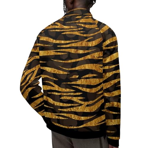 HUGS IDEA Men's Bomber Jacket Lightweight Light Jackets Coat Spring Fall Full Zip Up with Pockets2