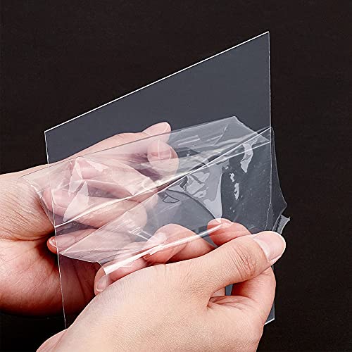 OLYCRAFT 20 Blätter klar Blatt 12.7x17.7cm Panel Rechteck 0.5mm dick Transparentes Acryl Board PMMA Silce feuchtigkeitsbeständig Kunststoff Board für Bilderrahmen DIY Kunst