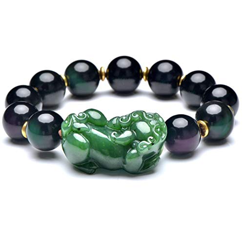 Bracelet Talisman Attire l'Amour en Jade Néphrite et Pierres Naturelles