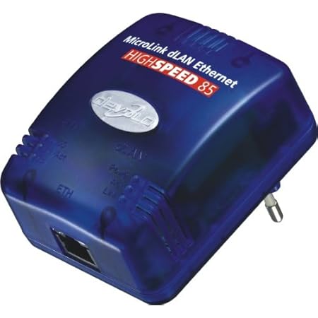 Devolo MicroLink dLAN Highspeed Starter Kit (Ethernet 85 MBit bestehend aus Zwei DLAN highspeed Adaptern)