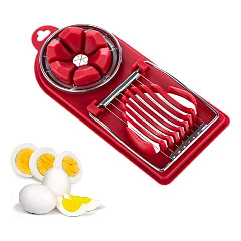 jiuzcare Cortador de Huevos Multifuncional 2 en 1 Cover