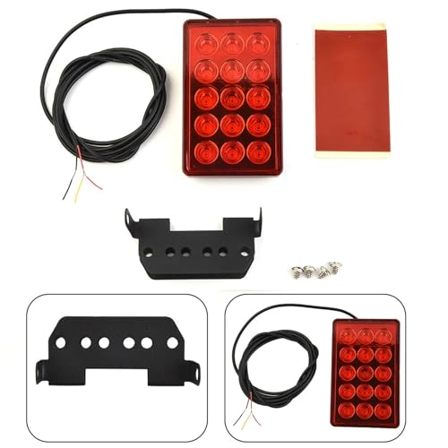 3ème feu stop troisième stroboscope clignotant universel noir accessoires auto