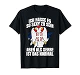 Serbien Geschenk Serbe Herren Damen Flagge Srbija