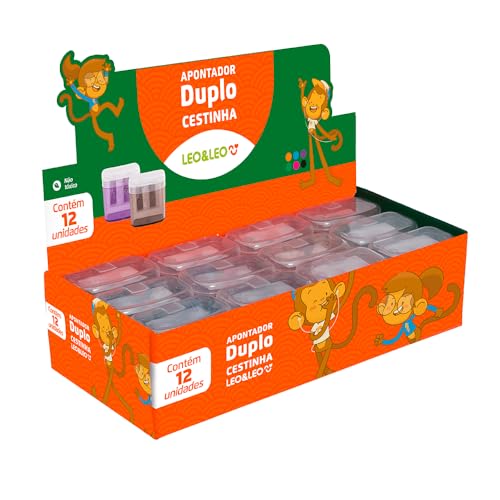 APONTADOR DUPLO CESTINHA/DEPOSITO CX/12 UND LEOELEO