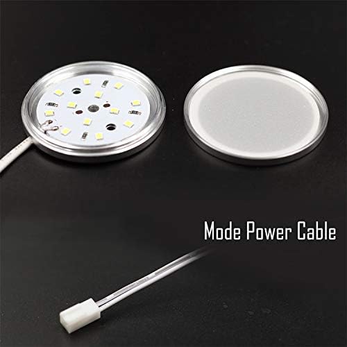WOWLED Interior LED Spot Lights 6 Pack, 12V Roof Spot Universal Dimmable Positive Warm White Lighting with Splitter Adapter & Wireless RF Remote for T4 T5 Camper Van Caravan Motorhome