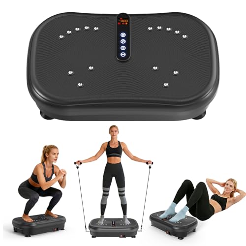 Image of AXV Vibration Plate Fitness Platform Exercise Machine Vibrating Shaking Full Body Shaker Workout Vibrate Stand Shake Board Sport for Weight Loss Fat Burner for Gym Home Office