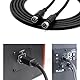 Fazvncv Lautsprecherkabel mit 4-poligem DIN-Stecker für R1700BT R1600TIII Lautsprecher, Hi-Fi-Sounddraht, Metallabschirmung, ABS-Gehäuse