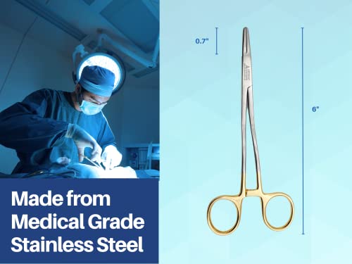ARTMAN INSTRUMENTS Bozeman Needle Holder 6" Surgical Needle Driver - Suture Tying Forceps, Angled with Tungsten Carbide Inserts - Thumbnail 6