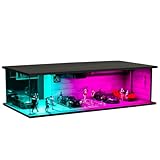 1/64 Scale Cars Display Case for Toy Model Car Display and Storage, Parking Garage with LED Light for Hot Wheels & Matchbox Easy Assmble Dioramas Cyberpunk Type(04)
