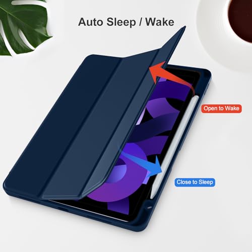 Image of Akkerds for iPad Air 11 Inch Case M4 /M3 /M2, Air 5th /4th Gen 10.9,Navyblue