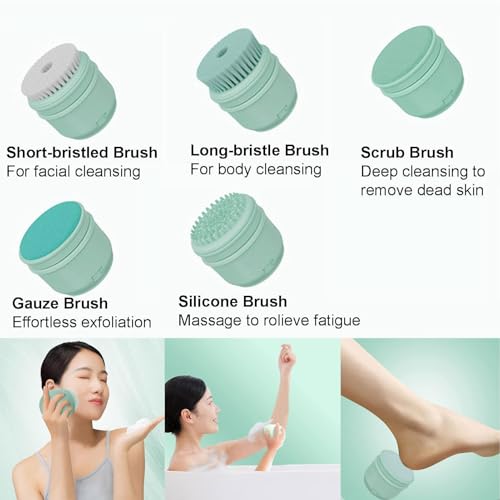 Body Care Accessories, Personal Hygiene Brush, Spa Quality Scrubber, Massage and Clean, Adjustable Cleaning Brush, Skin Tool, Ergonomic Bath Brush, Multifunctional Shower Brush, Gentle Bod – Bild 6