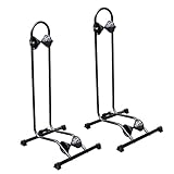 BIKEHAND Bicycle Floor Type Parking Rack Stand - for Mountain and Road Bike Indoor Outdoor Nook...