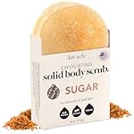 Kitsch Exfoliating Sugar Body Scrub Bar - For Smooth, Hydrated & Glowing Skin | Sugar Soap for Men & Women | All Natural and Vegan - Made in USA - 4 oz