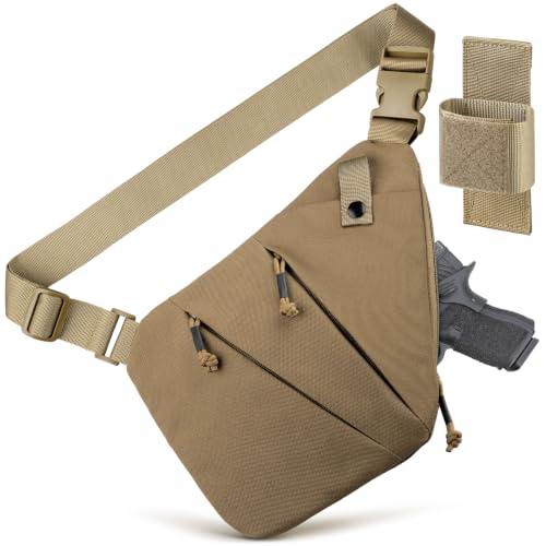 WYNEX CCW Sling Bag for Men Women, Tactical Crossbody Concealed Carry Bag