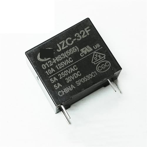 Relé JZC-32F-012-HS3 5A soluciona fallos de corriente en placas de electrodomésticos