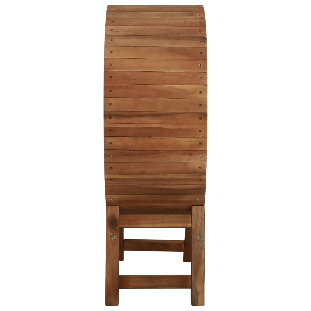 Weinregal 13 Flaschen Akazienholz Massiv wetterbeständiges Holzdesign für Innen- und Außenbereiche Elegantes Weinlagersystem mit 4 Ebenen