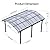 Real Relax 12 x 16 ft Metal Carport Kits with Polycarbonate Panel, Heavy Duty Metal Carport Canopy, Outdoor Car Tent Metal Garage Shelter for Car, Truck and Boats, Grey