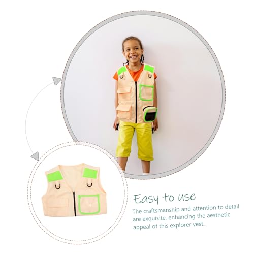 Kids Construction Vest Explorer Vest for Child Boys Kids Adventure Wear Multi-pocket 5