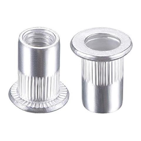 sourcing map M6 Aluminium Rivet Nuts - 25pcs Cover
